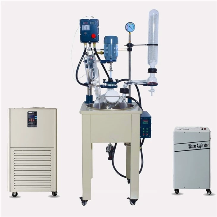 Double Jacketed Glass Reactor